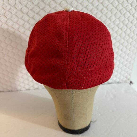 VTG Audi Lightweight Sports Cap -Red with White Logo, Trim, & Accents - Picture 4 of 8